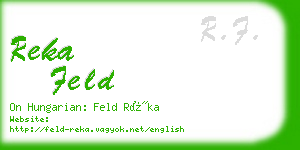 reka feld business card